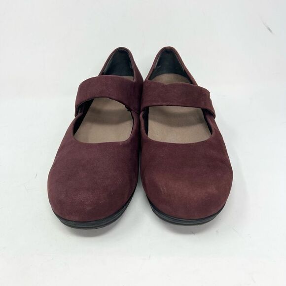 Dansko Loafers Clogs Shoes Womens 8M Red Mary Jane Leather Strap Comfort - Picture 4 of 10